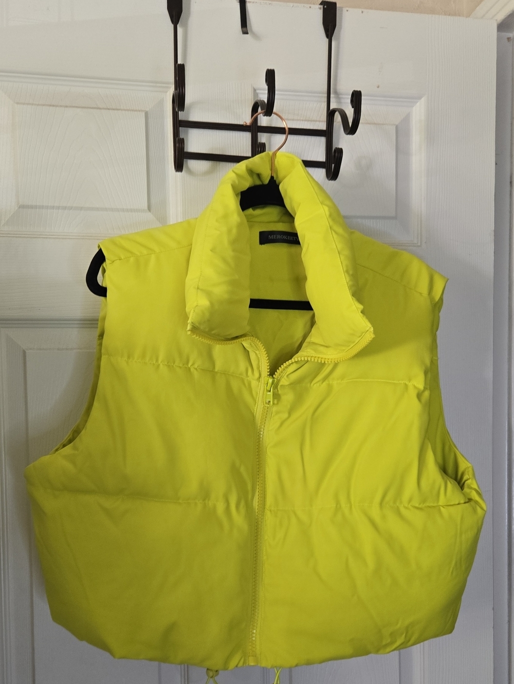 Yellow Puffer Vest -l